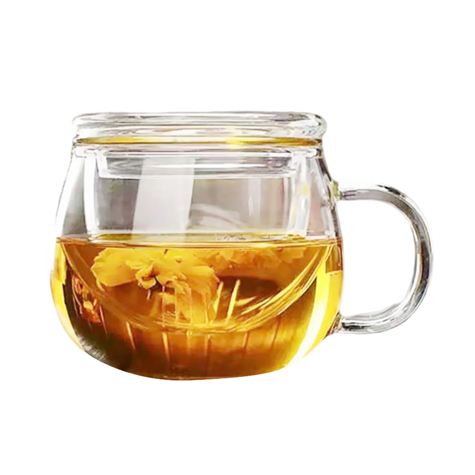 Thickened Glass Mug with Cover Couple Cups 350Ml Glass Cup Heat-Resisting Wine Tea Mugs Milk Espresso Coffee Cup Drinkware