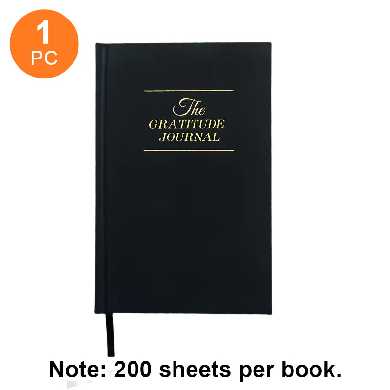 1 Gratitude Notebook, 200 Sheets/Book, Thick and Durable, Not Easy to Bleed Through, Waterproof and Not Easy to Tear Pages, Suitable for Marking, Learning, Writing, Work, Office Notes, and Other Daily Writing Tasks