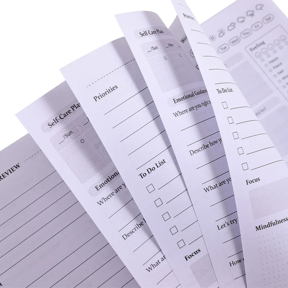 50 Sheets A5 Daily Self Care Journal Undated Guide Daily Planner for More Affirmation Reflection Optimism Positivity Happiness